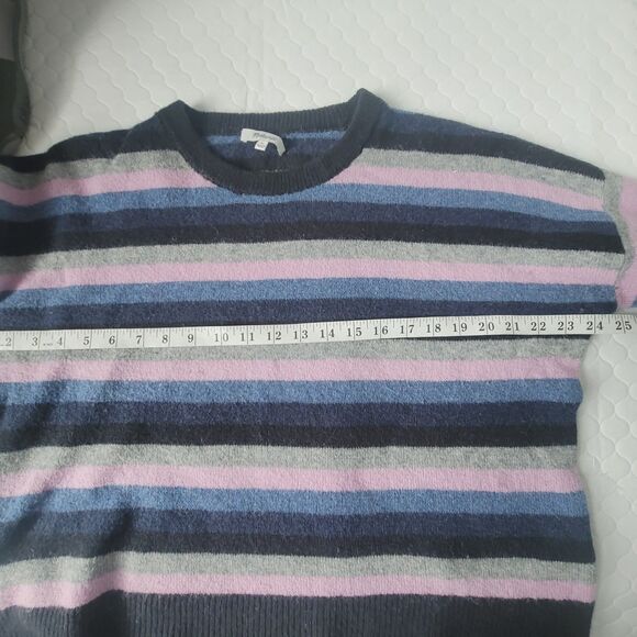 Madewell Cardiff Striped Crewneck Sweater In Coziest Yarn Size M Stretch - Picture 6 of 11